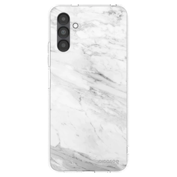 Picasee husă transparentă din silicon pentru Samsung Galaxy A04s A047F - White marble