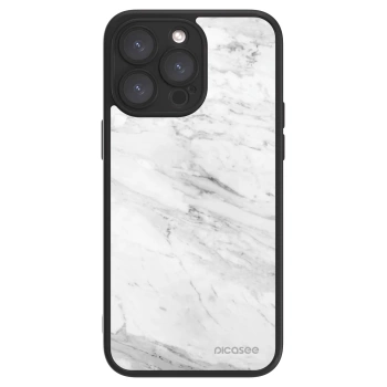 Picasee ULTIMATE CASE pentru Apple iPhone 15 Pro Max - White marble
