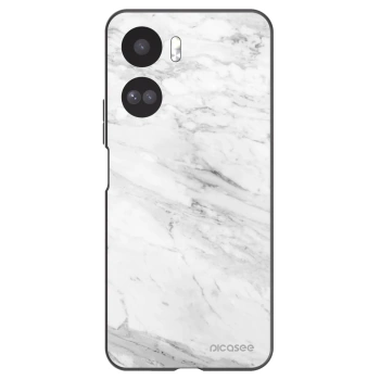 Picasee husă neagră din silicon pentru Honor 90 Lite 5G - White marble