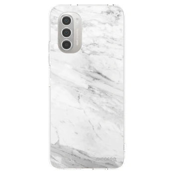 Picasee husă transparentă din silicon pentru Motorola Moto G51 - White marble
