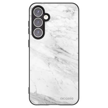 Picasee husă neagră din silicon pentru Samsung Galaxy S23 FE S711B - White marble