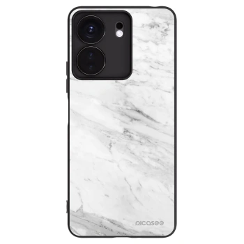Picasee husă neagră din silicon pentru Xiaomi Redmi 13C 4G - White marble