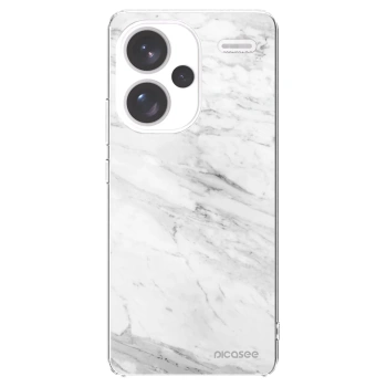 Picasee husă transparentă din silicon pentru Xiaomi Redmi Note 13 Pro+ 5G - White marble
