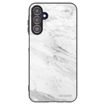 Picasee husă neagră din silicon pentru Samsung Galaxy A15 A155F 4G - White marble