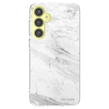 Picasee husă transparentă din silicon pentru Samsung Galaxy A35 5G A356B - White marble