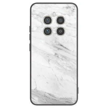 Picasee husă neagră din silicon pentru Realme 12 Pro 5G - White marble