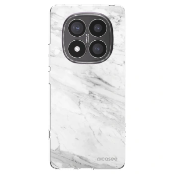 Picasee husă transparentă din silicon pentru Xiaomi Redmi Note 14 Pro+ 5G - White marble