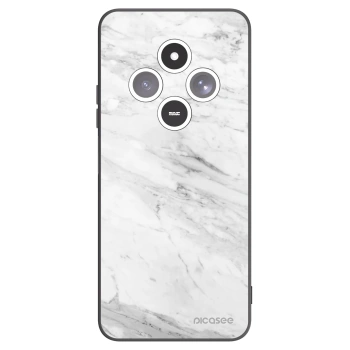 Picasee husă neagră din silicon pentru Xiaomi Redmi 14C - White marble