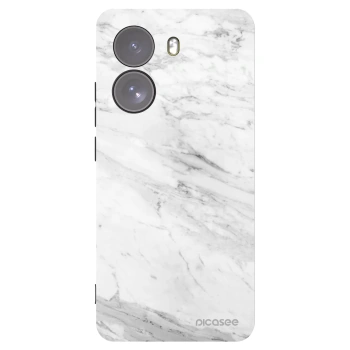 Picasee husă neagră din silicon pentru Xiaomi Poco X7 - White marble