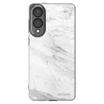 Picasee husă transparentă din silicon pentru Samsung Galaxy S25 Edge 5G - White marble