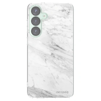 Picasee husă transparentă din silicon pentru Samsung Galaxy S25+ 5G - White marble