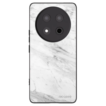 Picasee husă neagră din silicon pentru Honor Magic7 Lite 5G - White marble