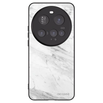 Picasee husă neagră din silicon pentru Xiaomi 15 Ultra - White marble
