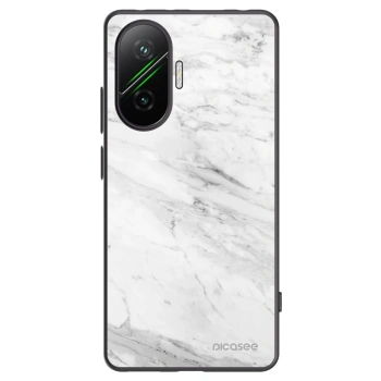Picasee husă neagră din silicon pentru Xiaomi Poco F7 5G - White marble