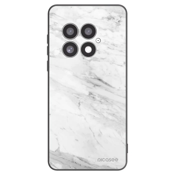 Picasee husă neagră din silicon pentru OnePlus 13 5G - White marble