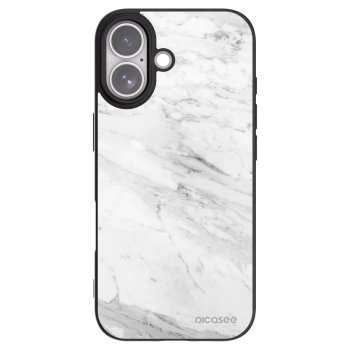 Picasee husă neagră din silicon pentru Apple iPhone 17 - White marble