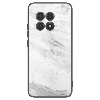 Picasee husă neagră din silicon pentru OnePlus 13R 5G - White marble