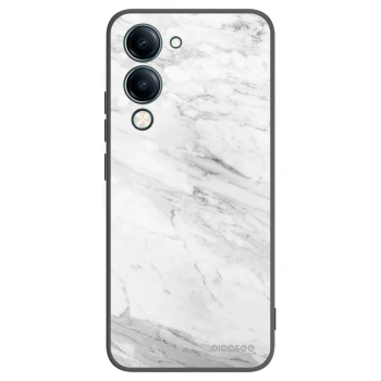 Picasee husă neagră din silicon pentru Vivo Y29s 5G - White marble