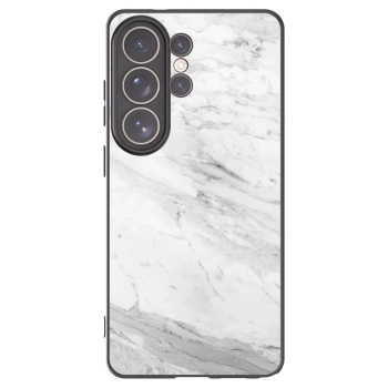 Picasee husă neagră din silicon pentru Samsung Galaxy S26 Ultra - White marble