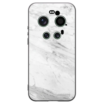 Picasee husă neagră din silicon pentru Xiaomi 17 Ultra - White marble