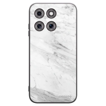 Picasee husă neagră din silicon pentru Motorola Moto G77 - White marble