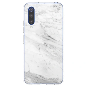Picasee husă transparentă din silicon pentru Xiaomi Mi 9 SE - White marble