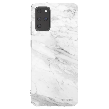 Picasee husă transparentă din silicon pentru Samsung Galaxy S20+ G985F - White marble