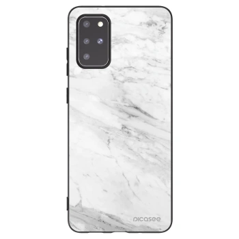 Picasee husă neagră din silicon pentru Samsung Galaxy S20+ G985F - White marble