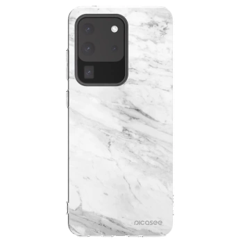 Picasee husă transparentă din silicon pentru Samsung Galaxy S20 Ultra 5G G988F - White marble