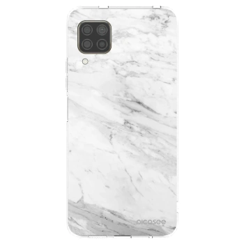Picasee husă transparentă din silicon pentru Huawei P40 Lite - White marble