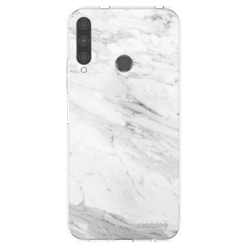 Picasee husă transparentă din silicon pentru Huawei P40 Lite E - White marble