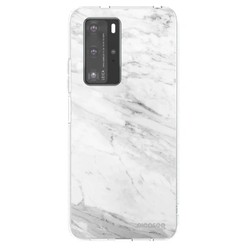 Husă pentru Huawei P40 Pro - White marble