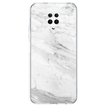 Picasee husă transparentă din silicon pentru Xiaomi Redmi Note 9 Pro - White marble