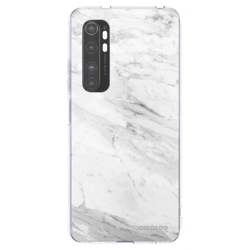 Picasee husă transparentă din silicon pentru Xiaomi Mi Note 10 Lite - White marble