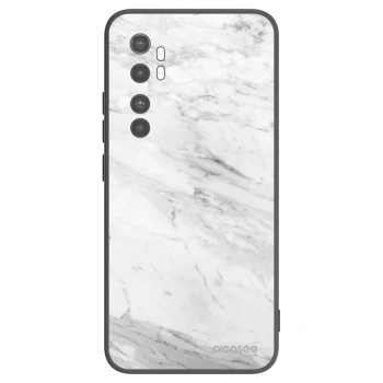 Picasee husă neagră din silicon pentru Xiaomi Mi Note 10 Lite - White marble