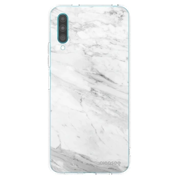 Picasee husă transparentă din silicon pentru Samsung Galaxy A30s A307F - White marble