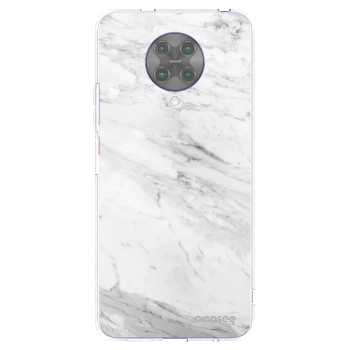 Picasee husă transparentă din silicon pentru Xiaomi Poco F2 Pro - White marble