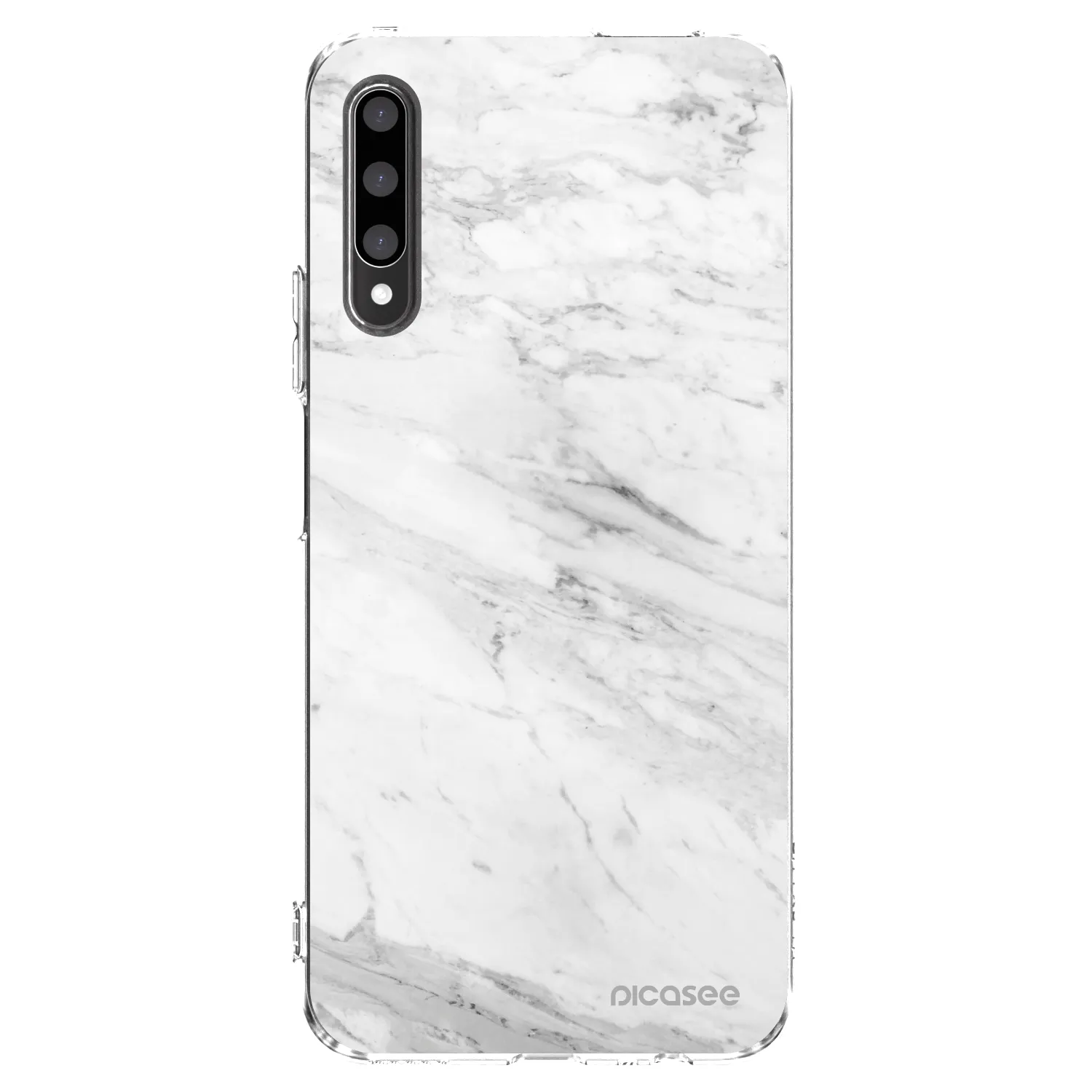 Picasee husă transparentă din silicon pentru Honor 9X Pro - White marble