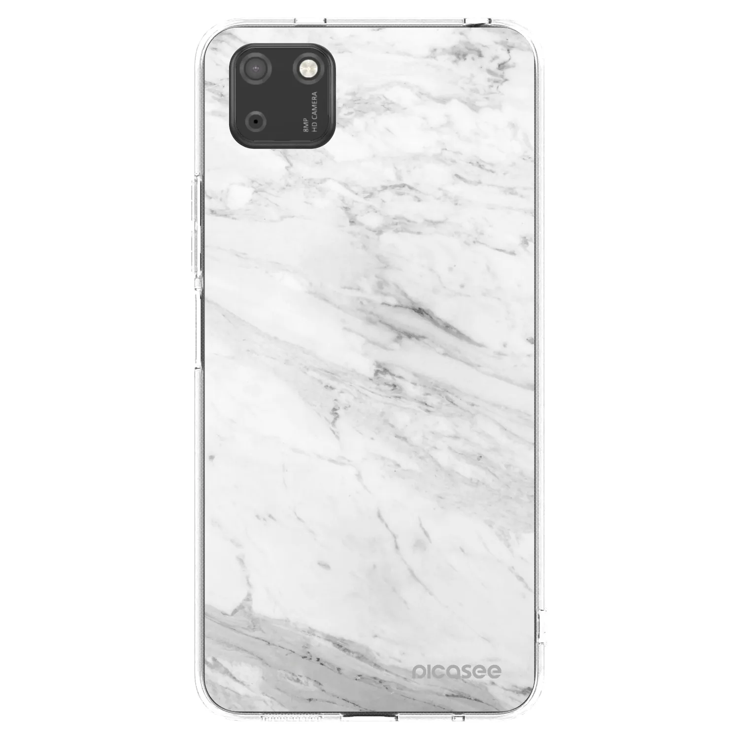 Picasee husă transparentă din silicon pentru Huawei Y5P - White marble