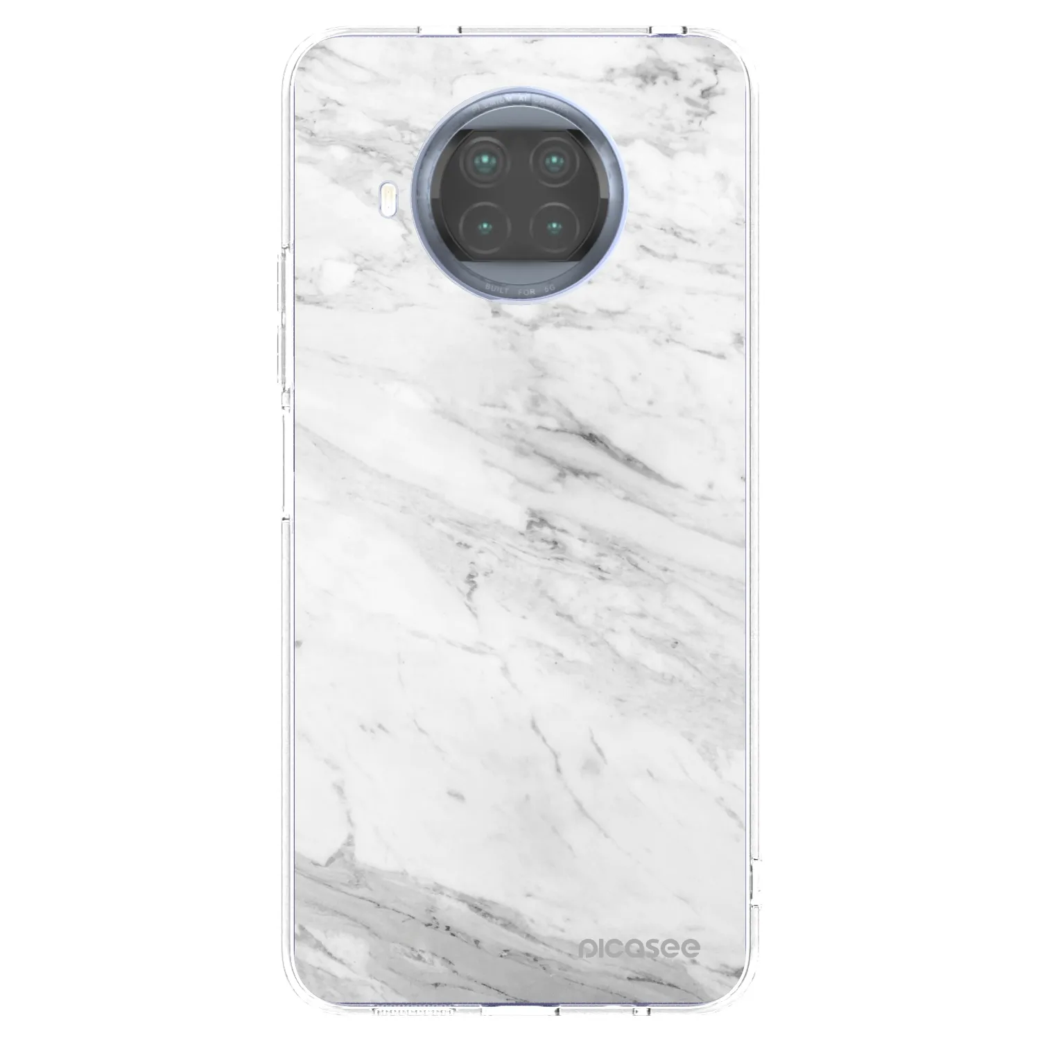 Picasee husă transparentă din silicon pentru Xiaomi Mi 10T Lite - White marble