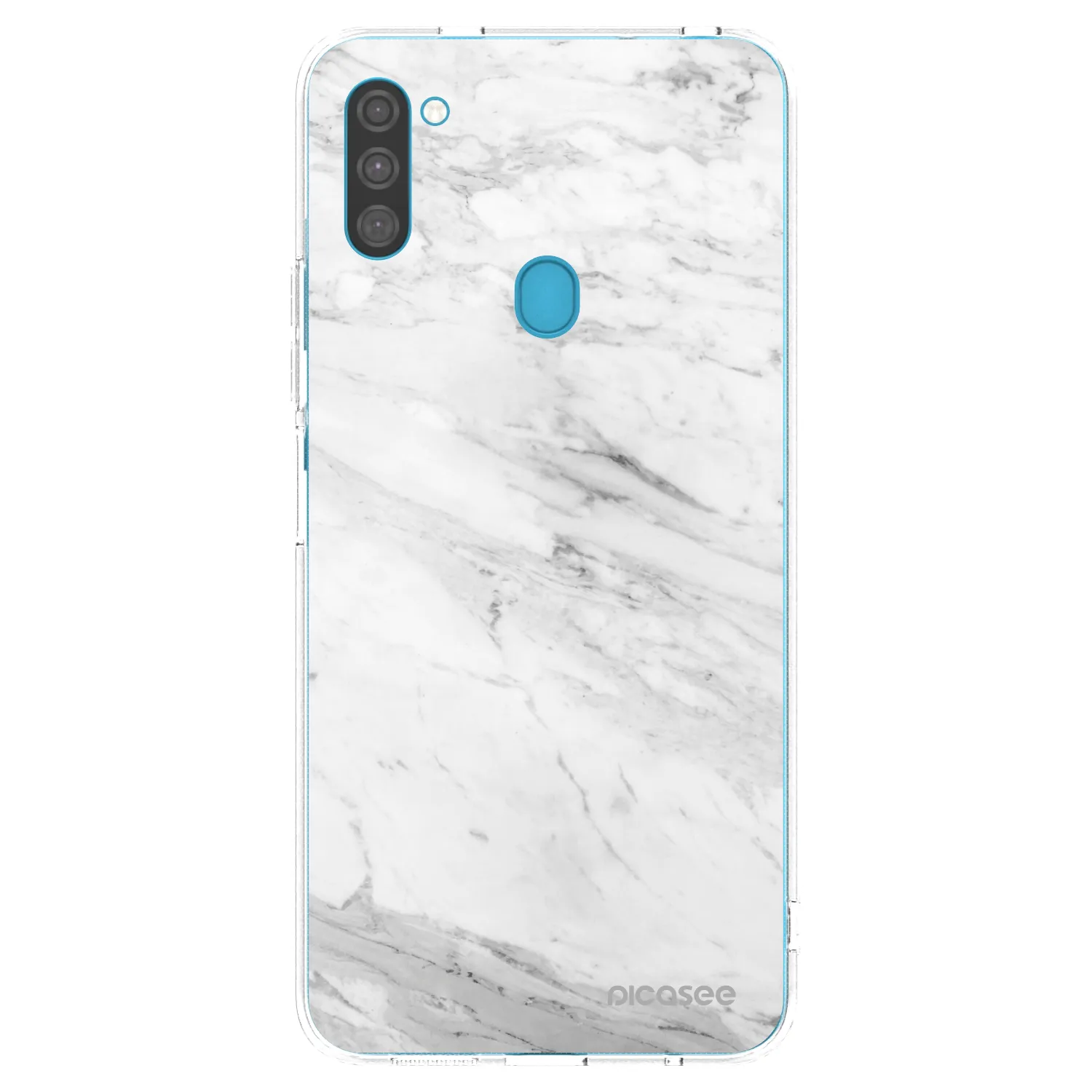 Picasee husă transparentă din silicon pentru Samsung Galaxy M11 - White marble