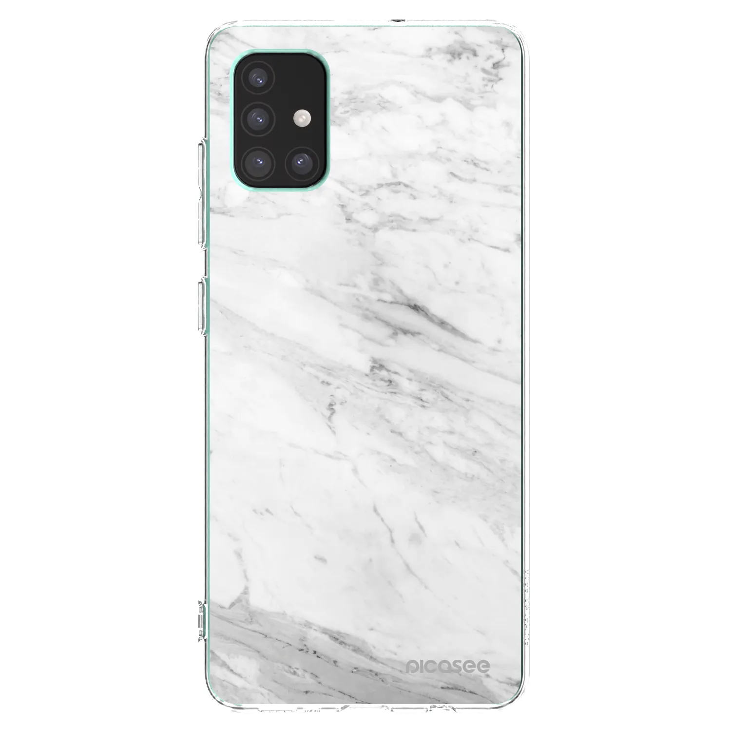 Picasee husă transparentă din silicon pentru Samsung Galaxy M51 M515F - White marble
