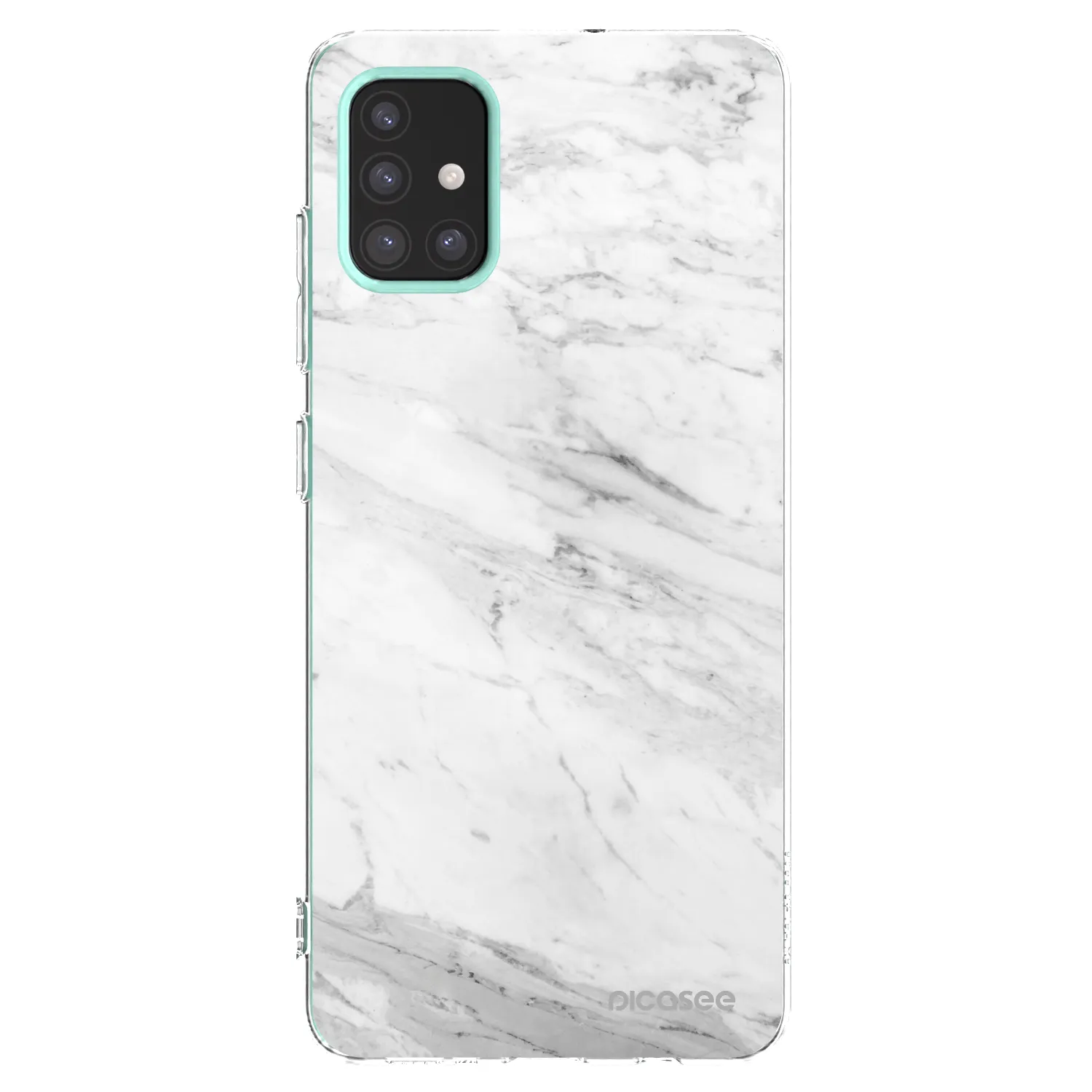 Picasee husă transparentă din silicon pentru Samsung Galaxy M31s - White marble