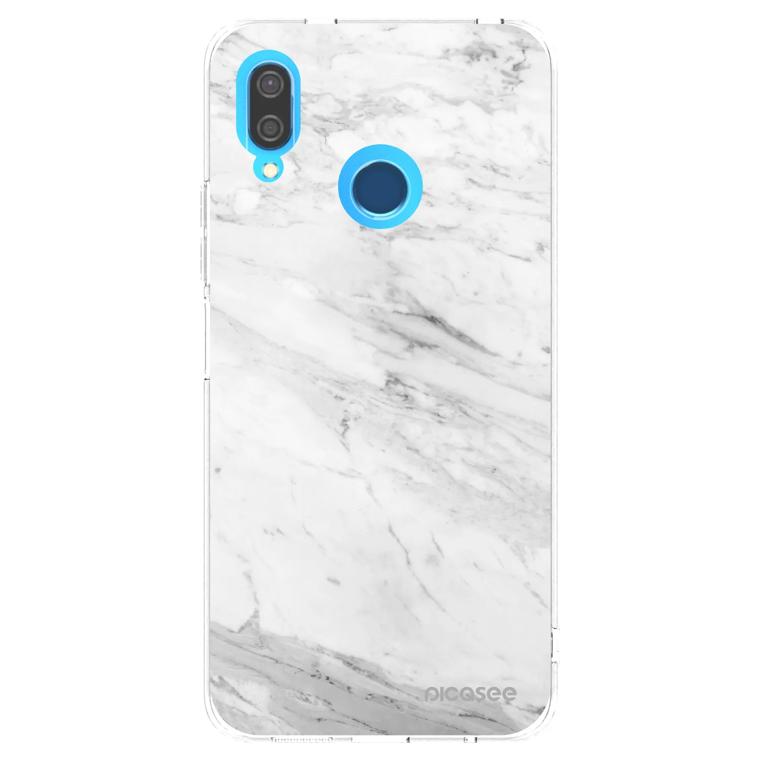Picasee husă transparentă din silicon pentru Huawei P20 Lite - White marble