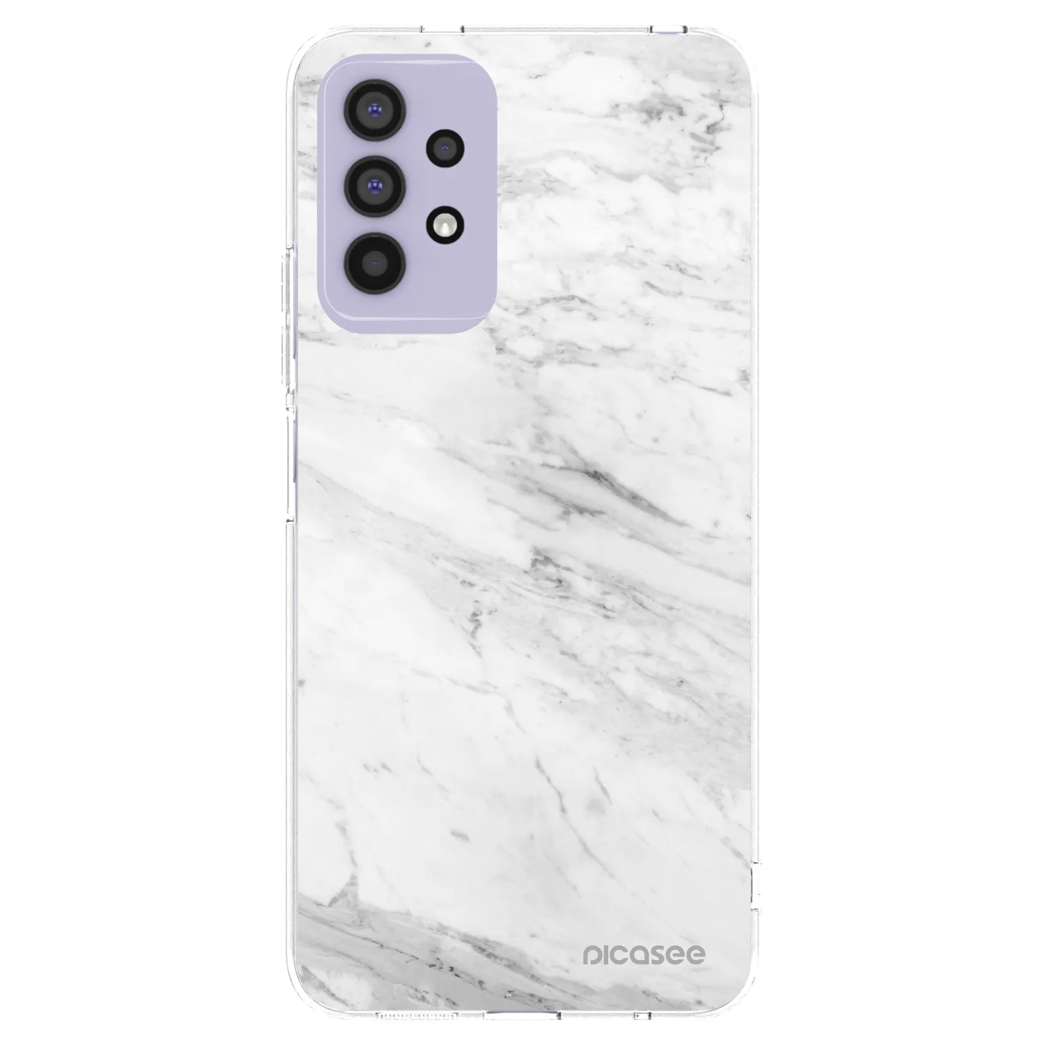 Picasee husă transparentă din silicon pentru Samsung Galaxy A32 4G SM-A325F - White marble