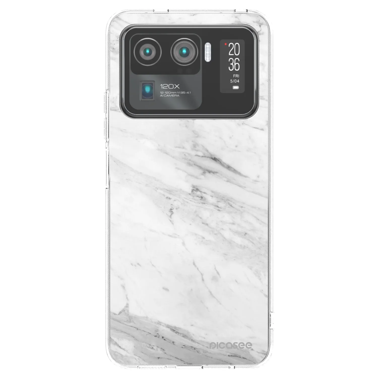 Picasee husă transparentă din silicon pentru Xiaomi Mi 11 Ultra - White marble