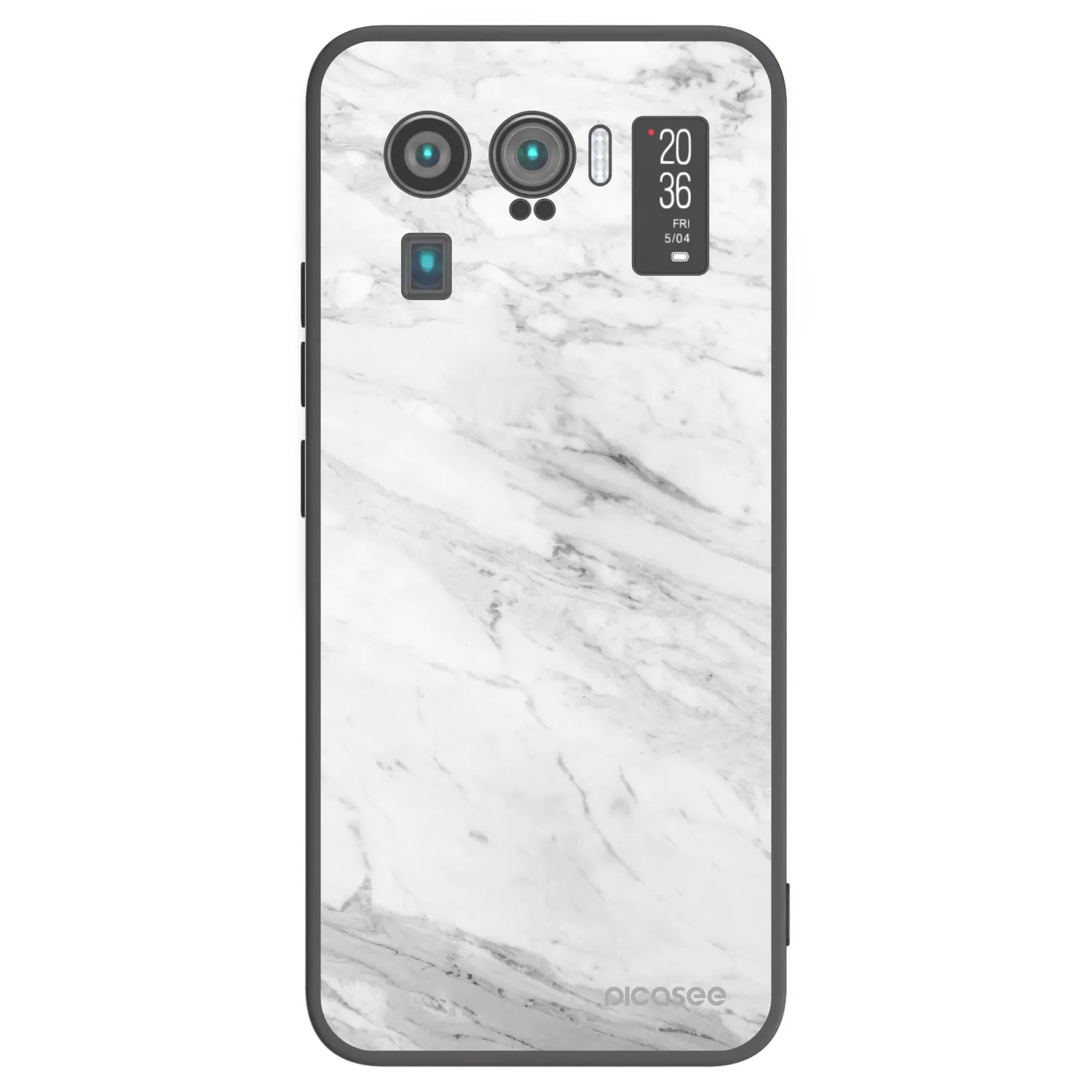 Picasee husă neagră din silicon pentru Xiaomi Mi 11 Ultra - White marble