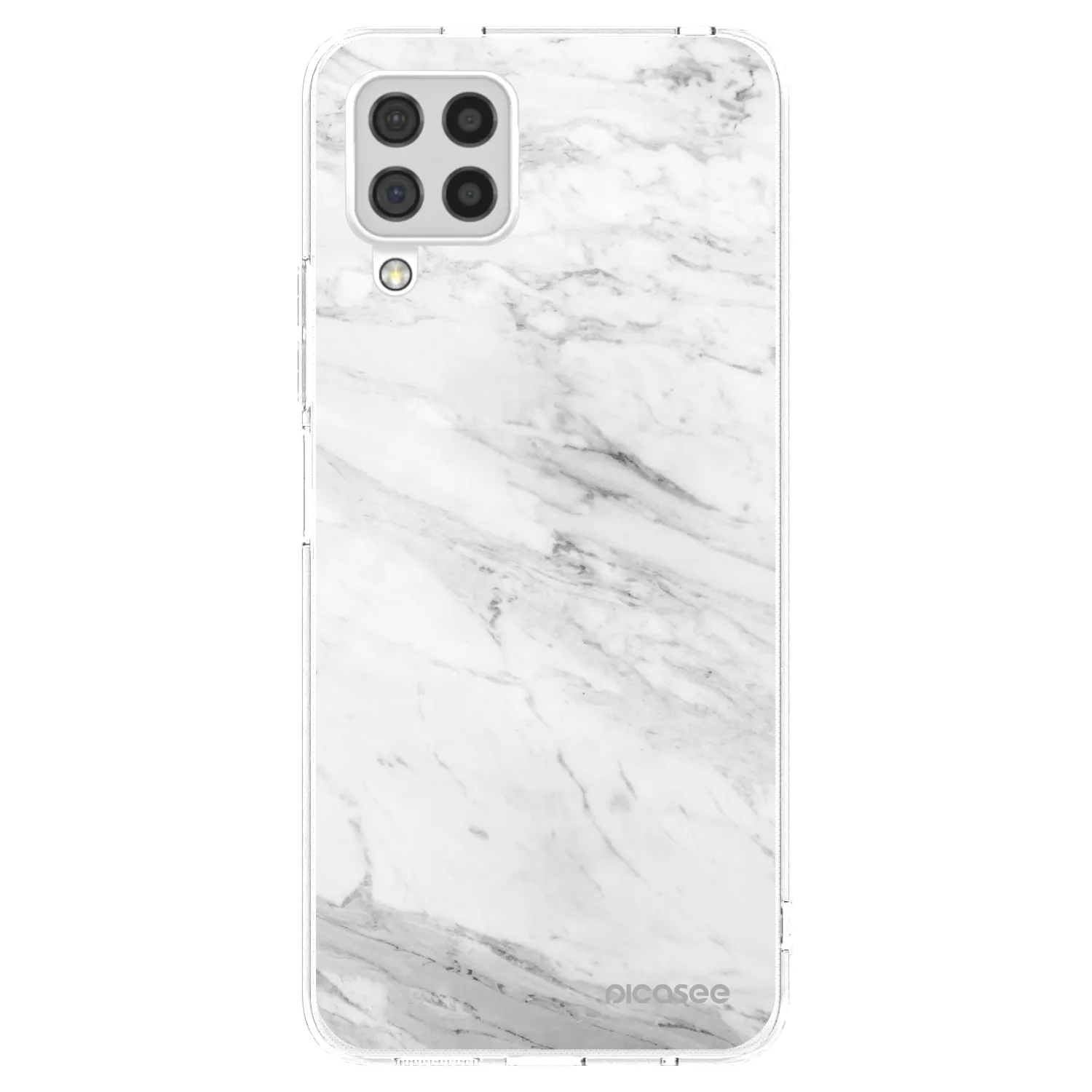 Picasee husă transparentă din silicon pentru Samsung Galaxy A22 A225F 4G - White marble