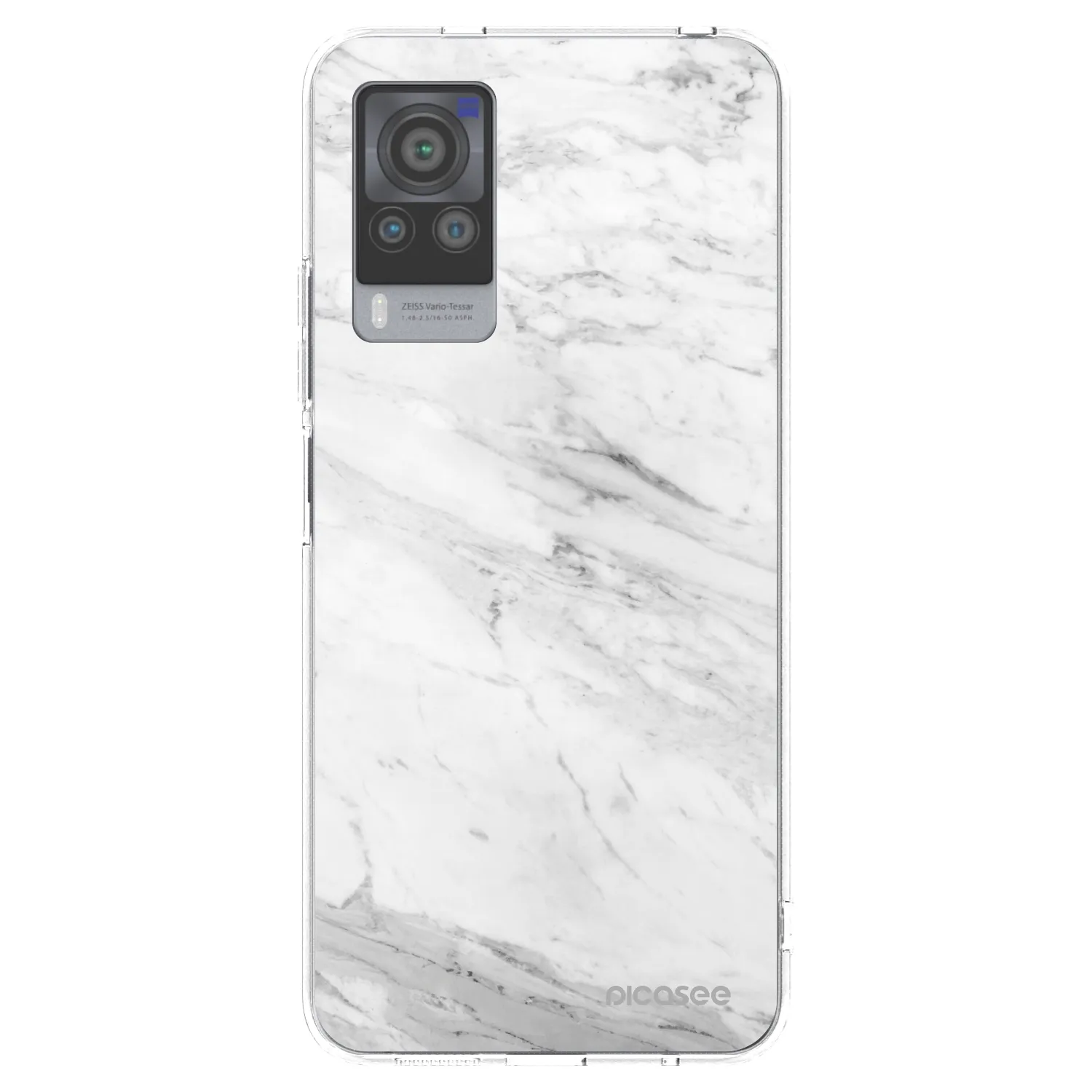 Picasee husă transparentă din silicon pentru Vivo X60 Pro 5G - White marble