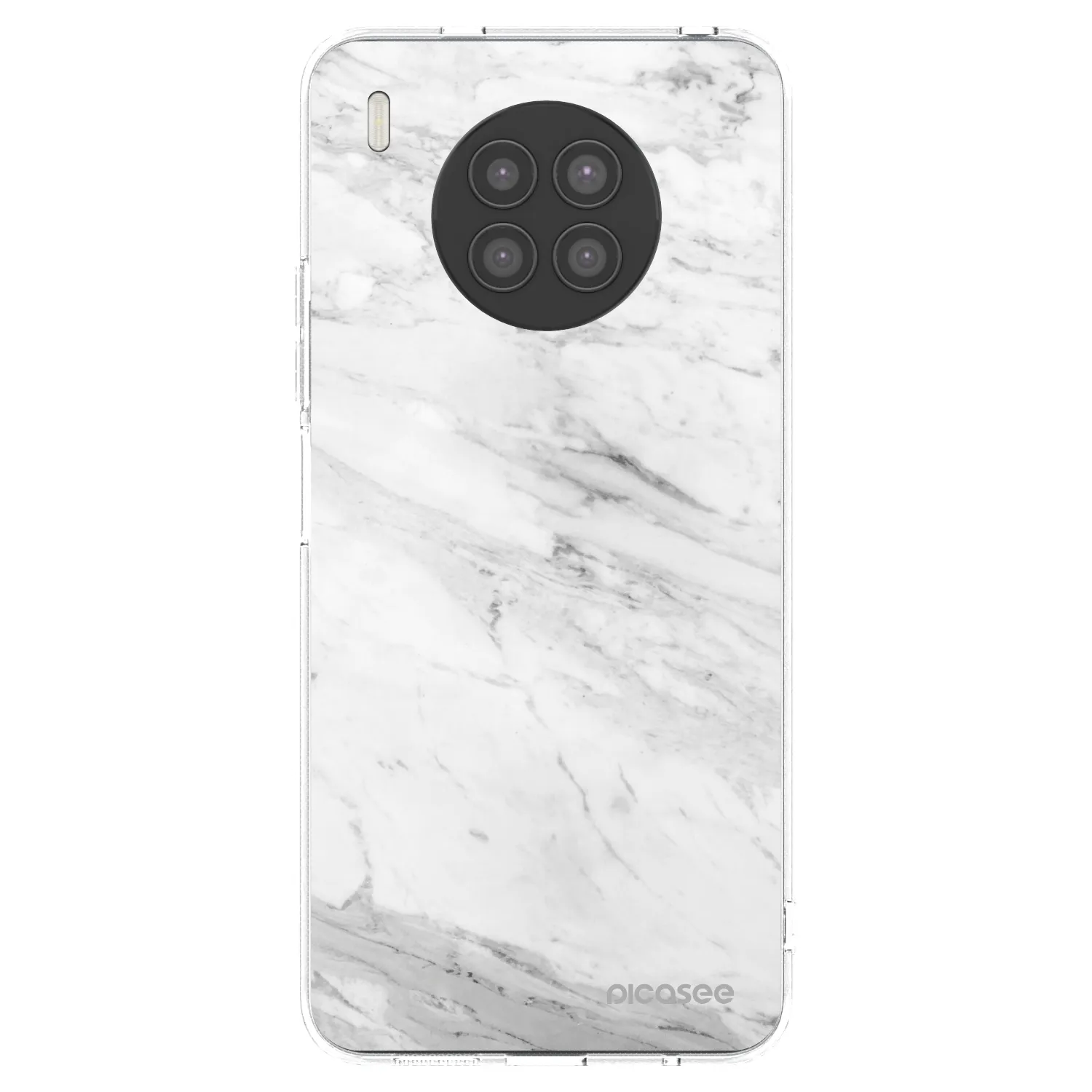 Picasee husă transparentă din silicon pentru Huawei Nova 8i - White marble